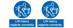 Lift heavy objects correctly